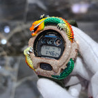 Casio G-Shock Dragon (Green) 6900 Iced Out Diamond Watch 5CTW