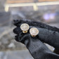 Diamond Earring Studs 10KT Gold 0.62 CTW Natural Baguette Round