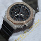 Casio G-Shock S2100  Iced Out Natural Diamond Watch 5CT | Black+ Rose MarkerDial