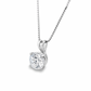 1.00 E VVS1 ROUND CUT LAB-CREATED DIAMOND SOLITAIRE PENDANT 14k WG AND YG