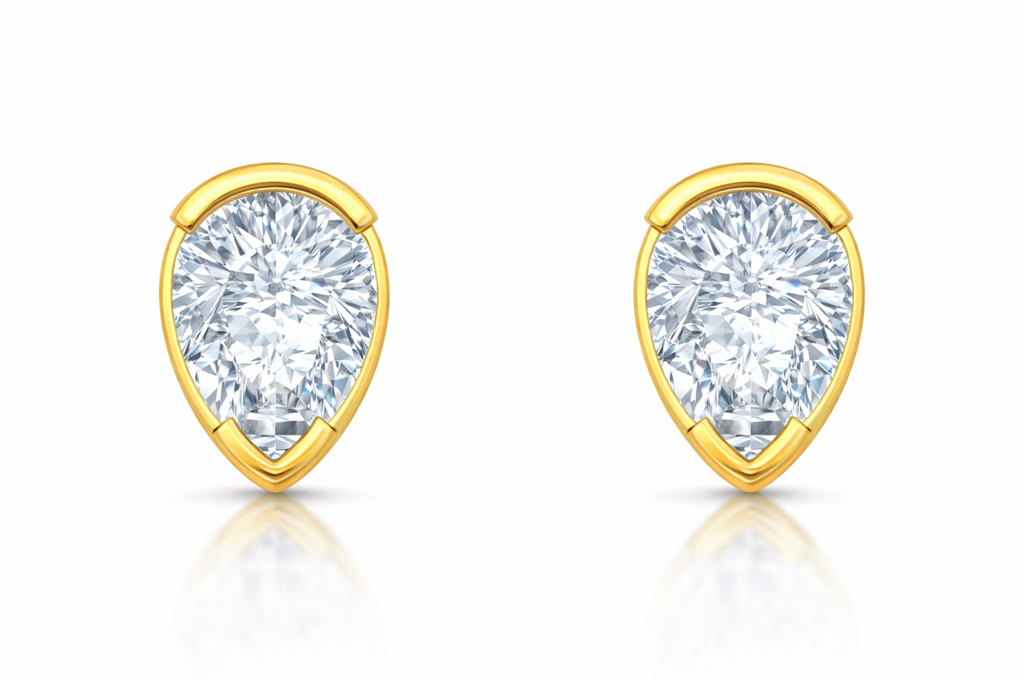 1.00 CTW Diamond Stud Earrings in 14K Gold | Aura Collection by Jewelry Palace