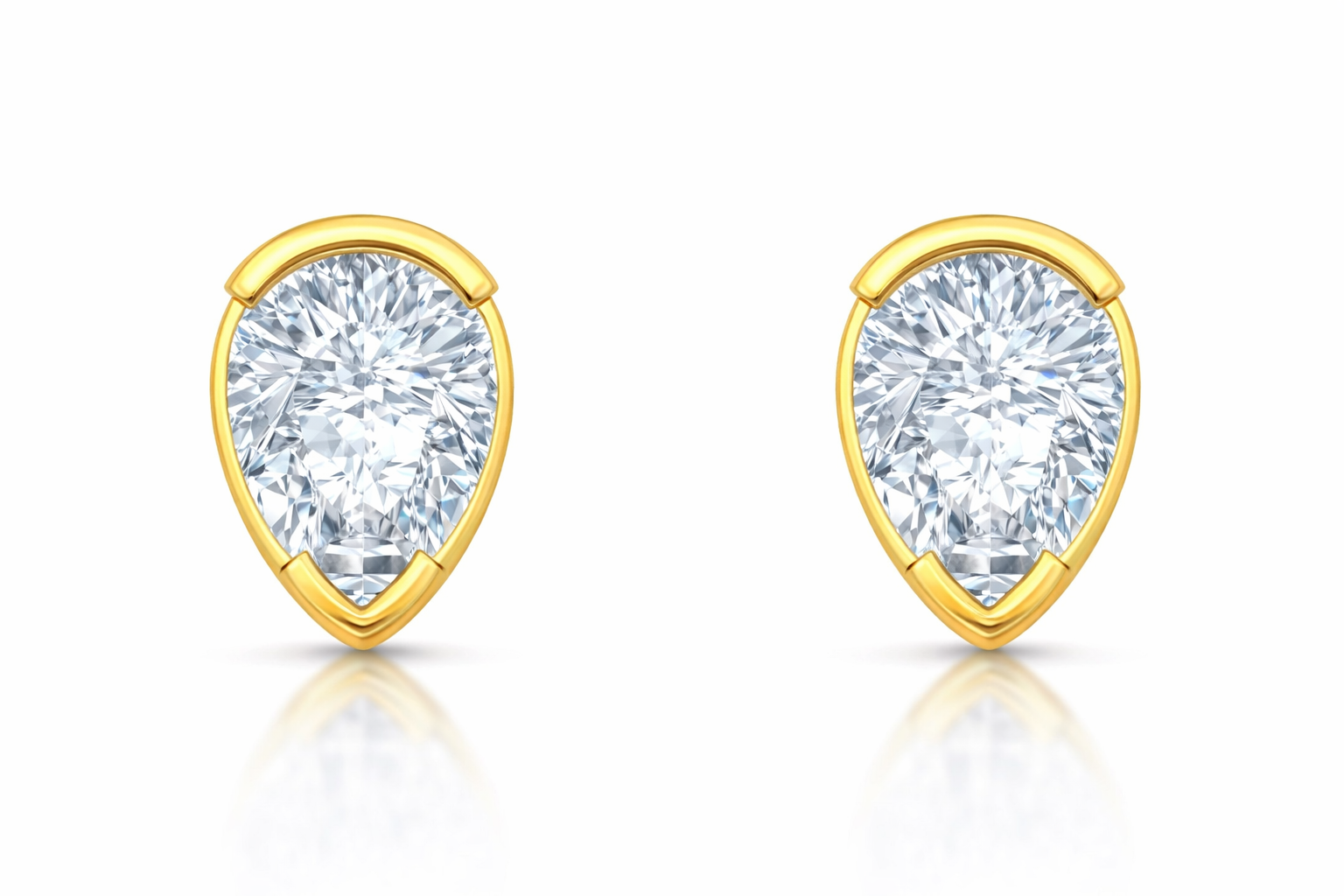 1.00 CTW Diamond Stud Earrings in 14K Gold | Aura Collection by Jewelry Palace