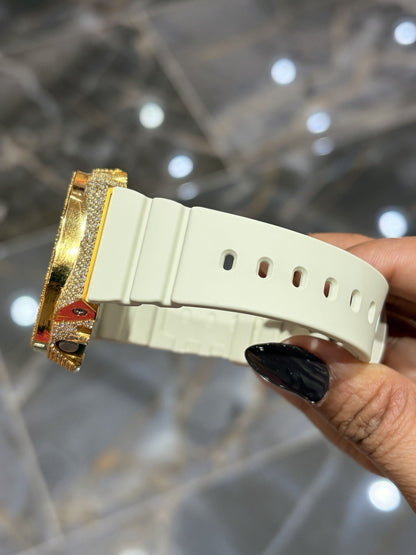 Casio G-Shock S2100  Iced Out Natural Diamond Watch 5CT