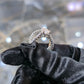 Lab Diamond Pear Teardrop Engagement Ring Set White Silver 3.00 ctw