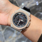 Casio G-Shock S2100  Iced Out Natural Diamond Watch 5CT | Black+ Rose MarkerDial