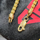 10K Yellow Gold Diamond Cut Ice Chain Bracelet Women 8 Inch 3.20mm
