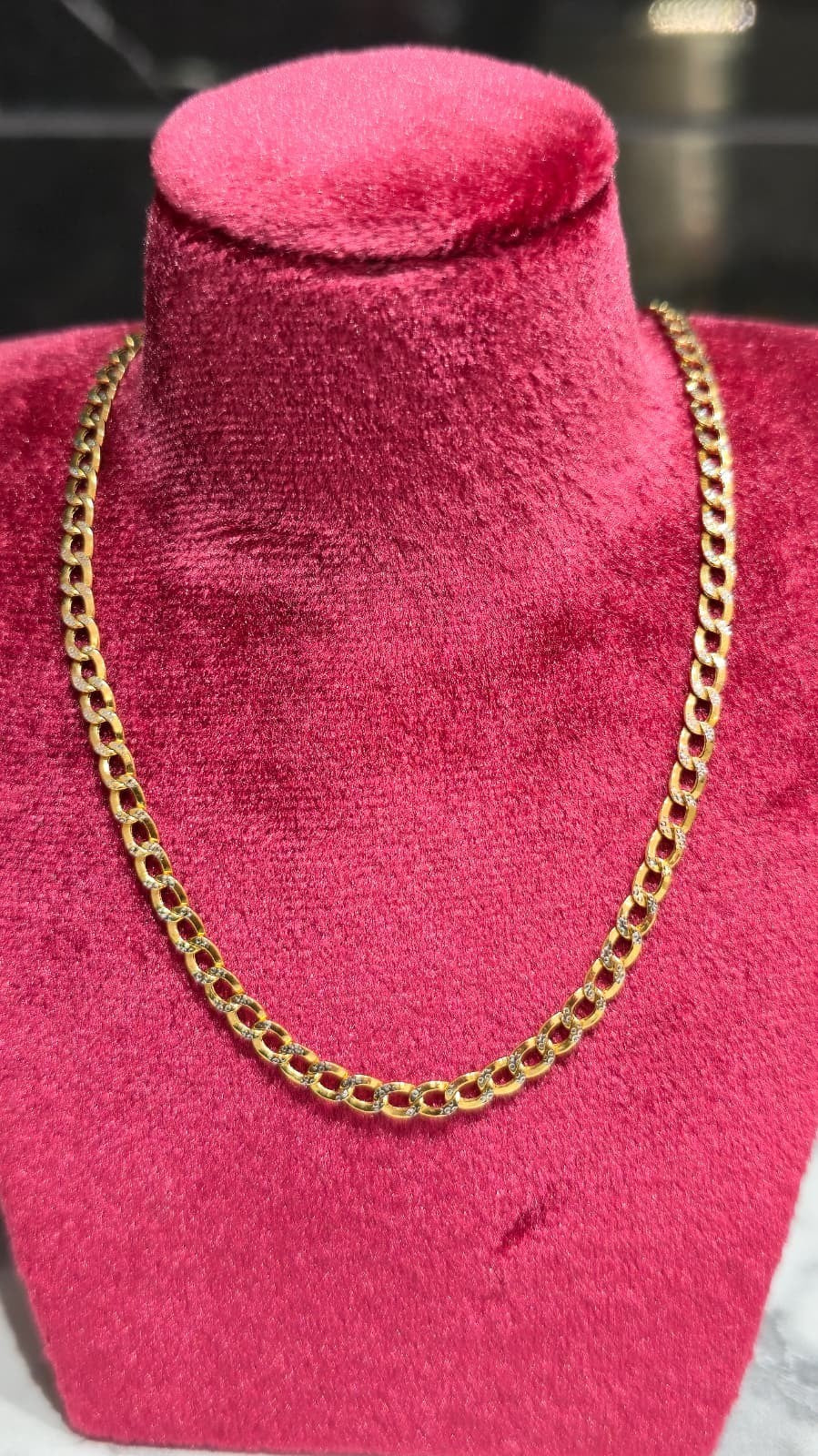 10K Yellow Gold 3.5mm Diamond Cut Cuban Chain 18" – Solid Gold Necklace