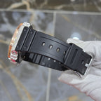 Casio G-Shock S2100  Iced Out Natural Diamond Watch 5CT | Black+ Blue MarkerDial