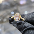 14K Yellow Gold Lab Grown Diamond Ring 1.00 ct Center Women Fine Jewellery