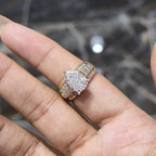 10K Gold Cinderella Pear Shape Wedding Engagement Ring 0.50 CTW Natural Diamonds