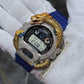 Casio G-Shock Dragon (Blue) 6900 Iced Out Diamond Watch 5 CTW