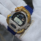 Casio G-Shock Dragon (Blue) 6900 Iced Out Diamond Watch 5 CTW
