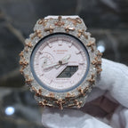 Authentic Diamond G-SHOCK GA-2100 Watch Cross Bezel | 5.00 CTW Natural Diamonds