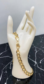 10K Yellow Gold Curb Cuban Necklace Bracelet Chain Real Gold 2mm-8mm 7"-30"
