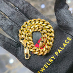 10K Gold Cuban Link Bracelet 9.5mm 9 Inch Solid Yellow Gold Men Women