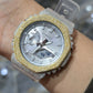 Authentic Casio G-Shock S2100  Iced Out Natural Diamond Watch 5CT | Silver Dial