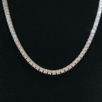 10K Yellow Gold Diamond Tennis Chain 1.87ctw GH SI 22" 33.9g Jewelry Palace