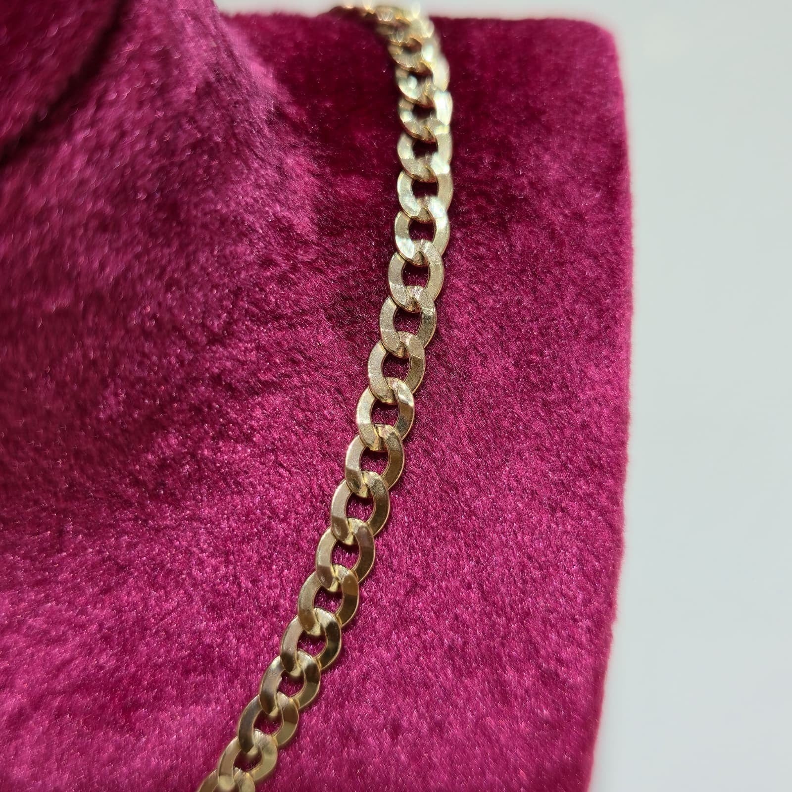 Real 10K Gold Cuban Curb Chain 4mm 20" w/Jesus Head Pendant Charm Combo Set DEAL