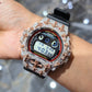 Authentic Diamond G-SHOCK DW6900TR Watch Cross Bezel | 5.00 CTW Natural Diamonds