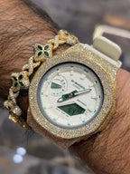 Casio G-Shock S2100  Iced Out Natural Diamond Watch 5CT