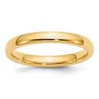 Solid Real 14K Yellow Gold Wedding Anniversary Band Ring Comfort Fit Mens Womens
