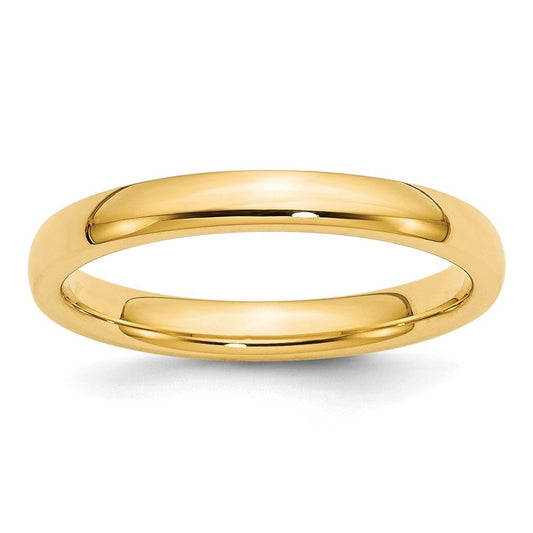 Solid Real 14K Yellow Gold Wedding Anniversary Band Ring Comfort Fit Mens Womens