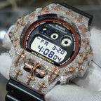Authentic Diamond G-SHOCK DW6900TR Watch Cross Bezel | 5.00 CTW Natural Diamonds