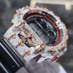 Authentic Diamond G-SHOCK DW6900TR Watch Cross Bezel | 5.00 CTW Natural Diamonds