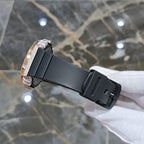 Casio G-Shock S2100  Iced Out Natural Diamond Watch 5CT | Black+ Rose MarkerDial