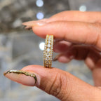 14K Yellow Gold Real Diamond Men’s Channel Set Band Ring 1.00 CTW 5MM | BAND