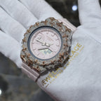 Authentic Diamond G-SHOCK GA-2100 Watch Cross Bezel | 5.00 CTW Natural Diamonds