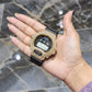 Casio G-Shock 6900 Yellow Iced Out Natural Diamond Watch 5CT