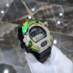 Casio G-Shock (Black) 6900 Iced Out Diamond Watch 5 CTW