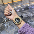 Casio G-Shock 6900 Yellow Iced Out Natural Diamond Watch 5CT