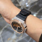 Casio G-Shock S2100  Iced Out Natural Diamond Watch 5CT | Black+ Rose MarkerDial