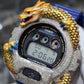 Casio G-Shock Dragon (Blue) 6900 Iced Out Diamond Watch 5 CTW