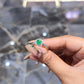 Jewelry Palace 14k Yellow Gold Emerald and 1/2CT TDW Diamond Halo  Ring