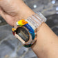 Casio G-Shock Dragon (Clear) 6900 Iced Out Diamond Watch 5 CTW