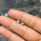 1/20 Ct Round Natural Diamond Star Stud Earrings in 10K Solid White Gold 5MM