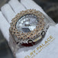 Authentic Casio G-Shock S2100  Iced Out Natural Diamond Watch 5CT | Silver Dial