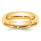 Solid Real 14K Yellow Gold Wedding Anniversary Band Ring Comfort Fit Mens Womens