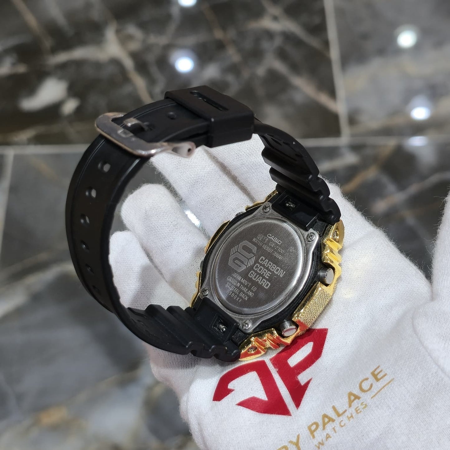 G-Shock GA2100-1A Black Dial Diamond Watch, 6.00ct