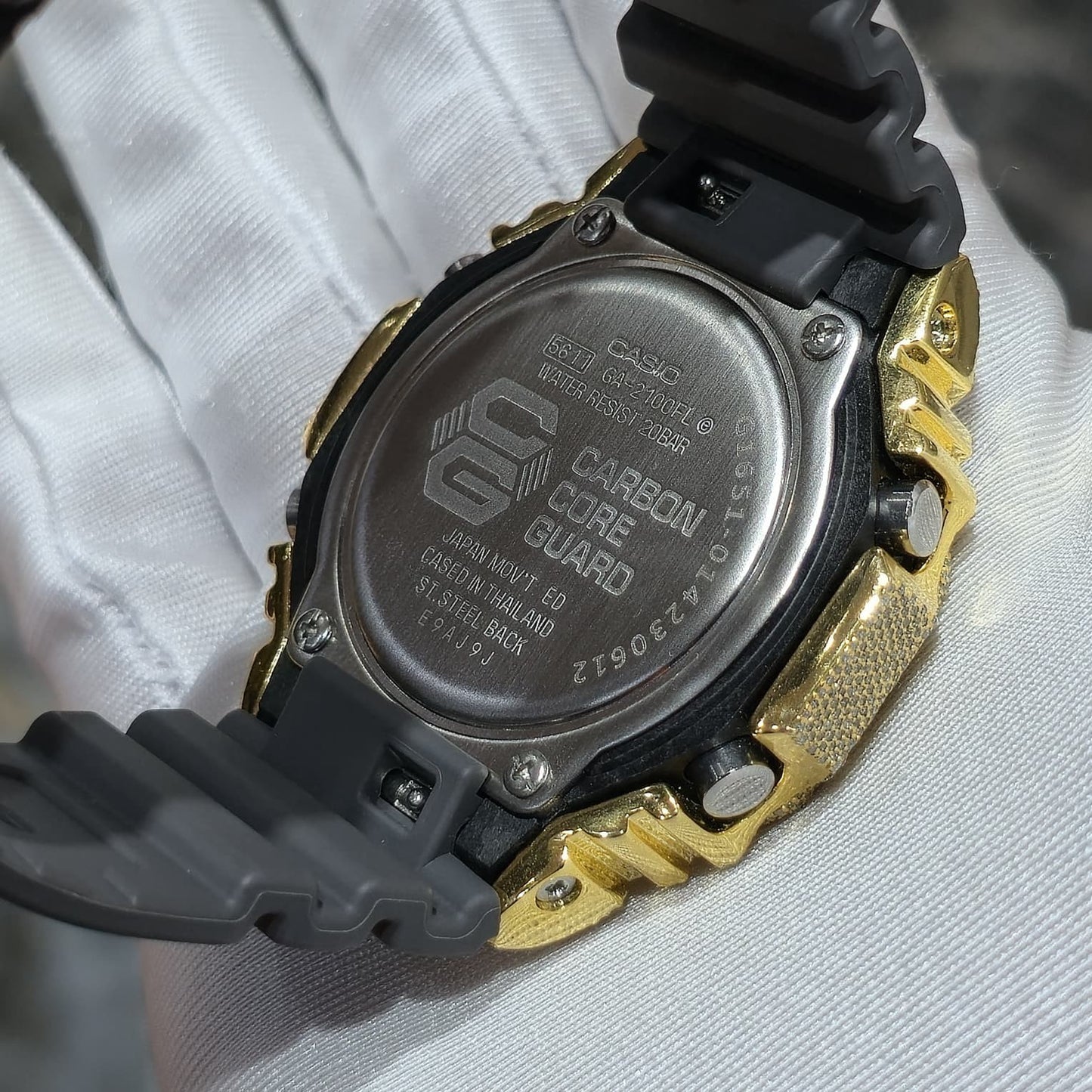Casio G-Shock S2100  Iced Out Natural Diamond Watch 5CT | Inferno Dial
