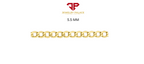 10K Yellow Gold Solid 2mm-6.5mm Curb Cuban Chain Link Necklace Bracelet 7"- 26"