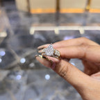 10K Gold Cinderella Pear Shape Wedding Engagement Ring 0.50 CTW Natural Diamonds