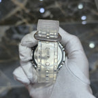 Casio G-Shock S2100  Iced Out Natural Diamond Watch 5CT | Blue Dial Clear Band