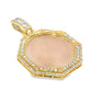 10k Yellow Gold Diamond Hexagon Memory Pendant 2.0 ctw