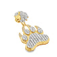 10k Yellow Gold Diamond Paw Pendant 3.0 ctw