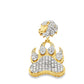 10k Yellow Gold Diamond Paw Pendant 3.0 ctw