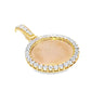 10k Yellow Gold Diamond Memory Frame Pendant 0.75 ctw
